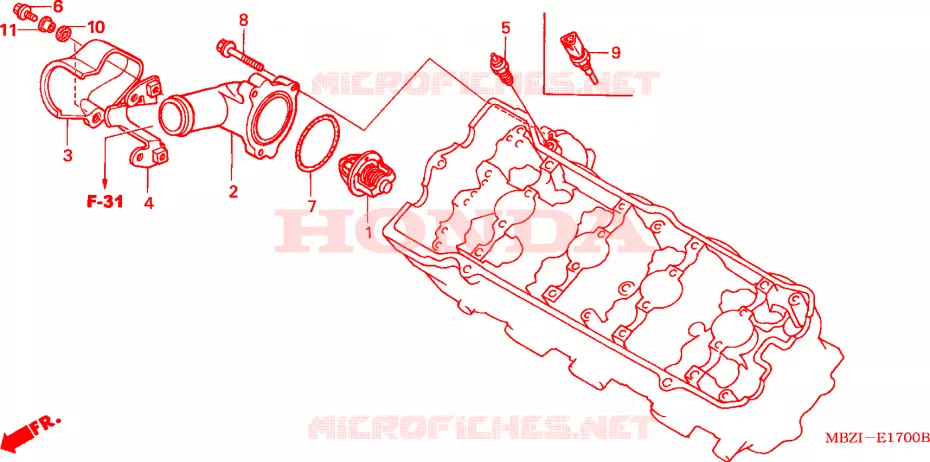 THERMOSTAT Honda MOTO 600 HORNET 2002  CB600F22