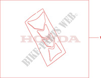 PROTECTION DE RESERVOIR HRC pour Honda CB 600 S HORNET 34HP de 2001