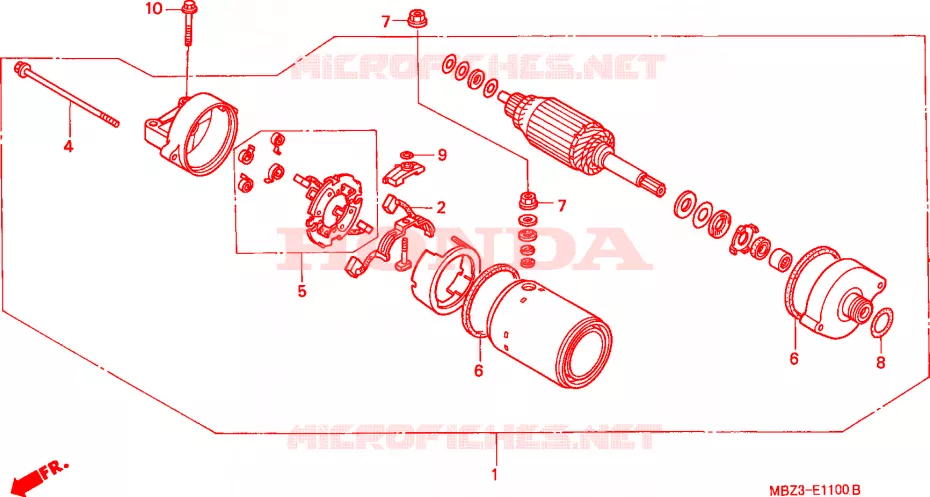 DEMARREUR Honda MOTO 600 HORNET 2003  CB600F21