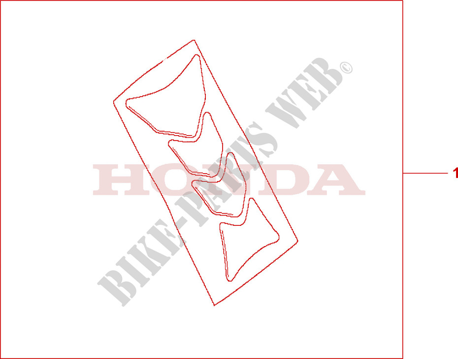 PROTECTION DE RESERVOIR HRC pour Honda CB 600 S HORNET de 2000