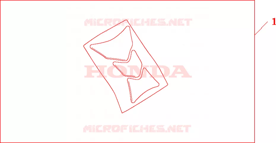 PROTECTION DE RESERVOIR Honda MOTO 600 HORNET 2001  CB600F21