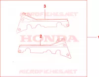 CACHES LATERAUX MARCHE PIEDS PASSAGER CHROME pour Honda GL 1800 GOLD WING ABS NAVI AIRBAG de 2007