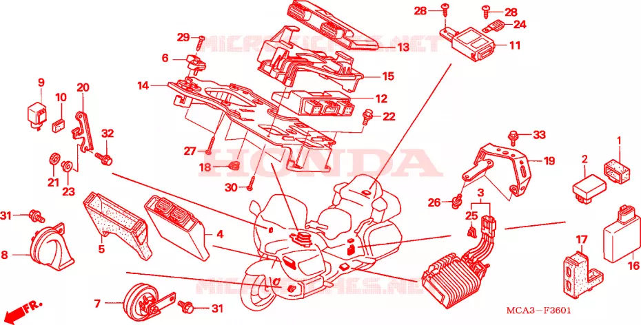 UNITE DE COMMANDE  Honda MOTO 1800 GOLD-WING 2006  GL18006