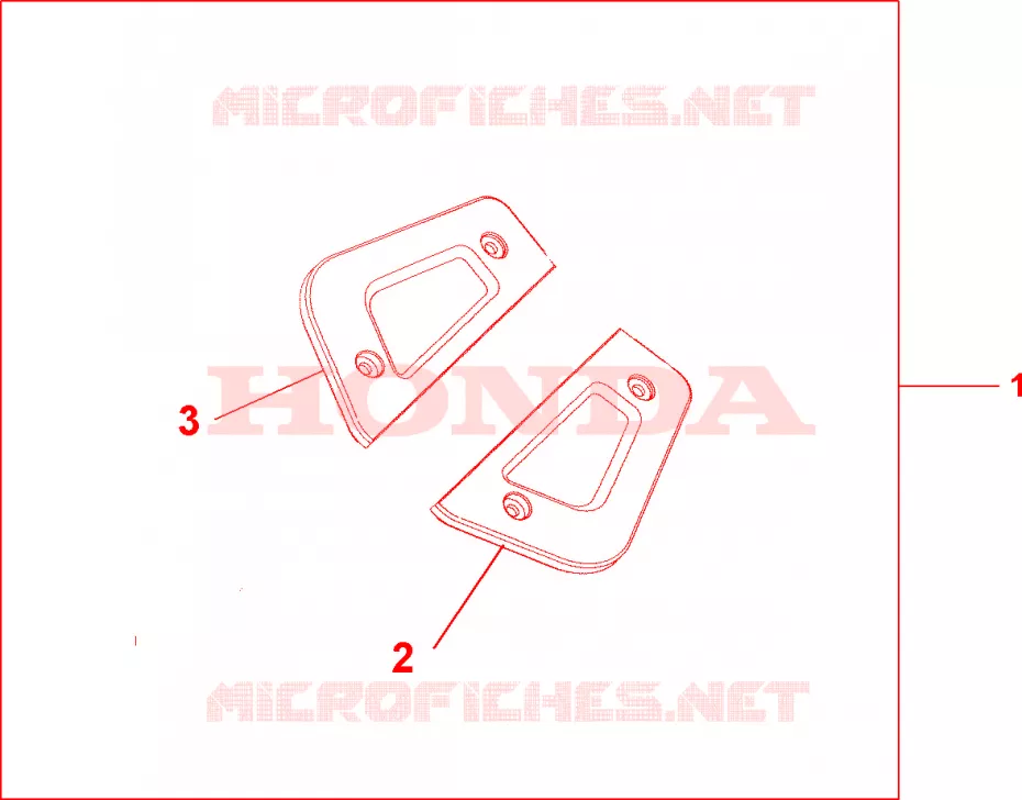 EMBASES MARCHE PIEDS PASSAGER CHROME Honda MOTO 1800 GOLD-WING 2009  GL18009