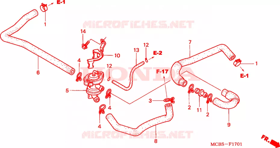 COMMANDE INJECTION D'AIR SOUPAPE Honda MOTO 650 TRANSALP 2003  XL650V3
