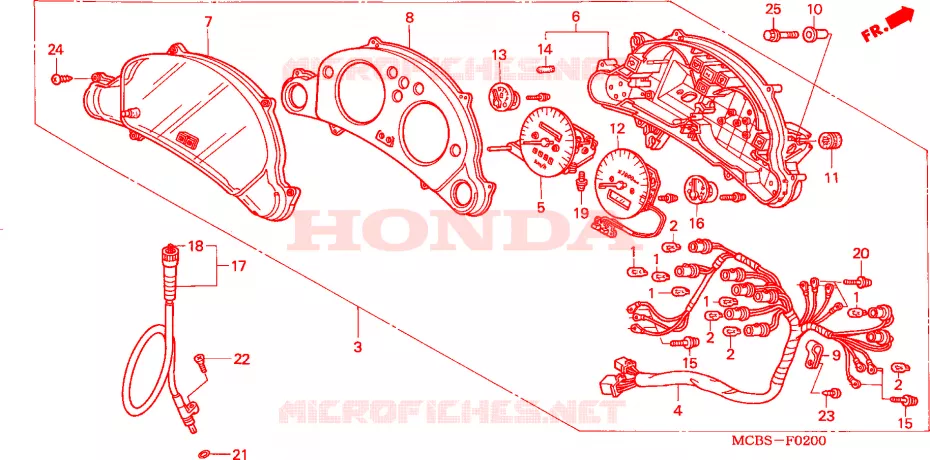 COMPTEUR Honda MOTO 650 TRANSALP 2004  XL650V4