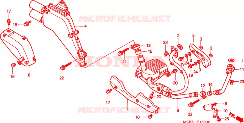 SILENCIEUX D'ECHAPPEMENT Honda MOTO 650 TRANSALP 2003  XL650V3