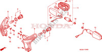 CLIGNOTANT pour Honda TRANSALP 650 de 2000