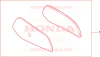 GARNITURES DE VALISES R225 pour Honda TRANSALP 650 de 2000