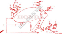 GARDE BOUE AVANT pour Honda VTR 1000 SP1 100CV de 2000