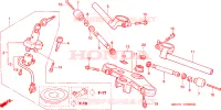 GUIDON   TE DE FOURCHE pour Honda VTR 1000 SP2 100CV de 2002