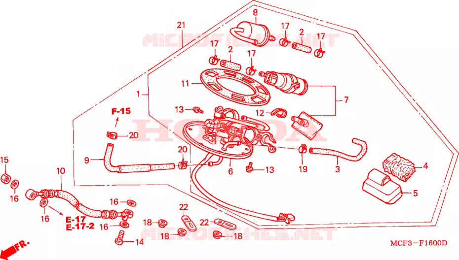 POMPE A ESSENCE Honda MOTO 1000 SP 2005  VTR1000SP5