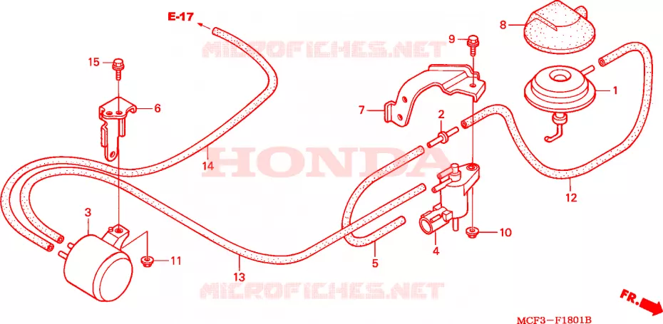 VALVE SOLENOIDE(VTR1000SPY/1) Honda MOTO 1000 SP 2000  VTR1000SPY