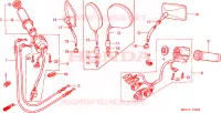 COMMODOS   POIGNEES (VTX1800C2/3/4) pour Honda VTX 1800 C de 2004