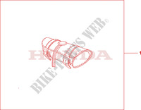 SACOCHE AVANT CUIR pour Honda VTX 1800 C de 2004