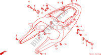 CARENAGES ARRIERE (CBR900RR2,3) pour Honda CBR 954 FIREBLADE de 2002