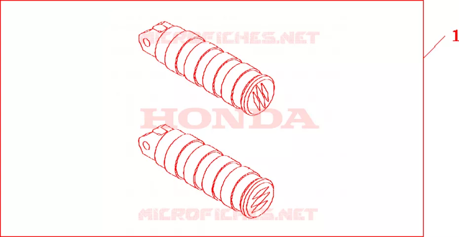 REPOSE PIEDS PILOTE Honda MOTO 1100 SHADOW 2000  VT1100C2Y
