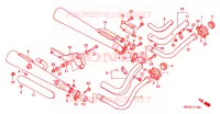 SILENCIEUX D'ECHAPPEMENT  pour Honda SHADOW VT 750 de 2001