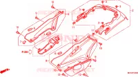 COUVERCLES LATERAUX   ARRIERES pour Honda PAN EUROPEAN 1300 ABS de 2010
