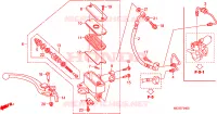 MAITRE CYLINDRE DE FREIN AVANT pour Honda PAN EUROPEAN 1300 ABS de 2010