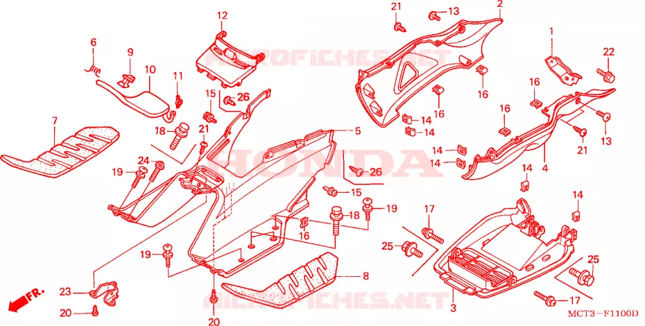 MARCHE PIEDS Honda SCOOTER 600 SILVERWING 2005  FJS600A5