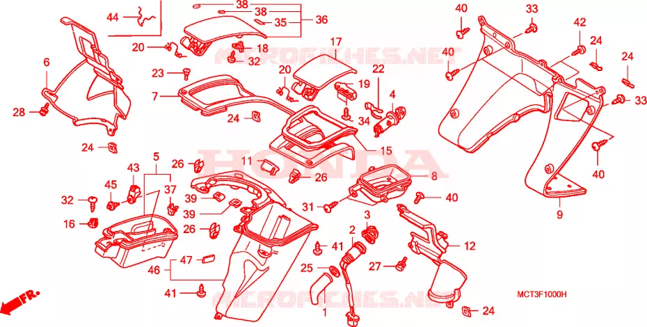 PROTEGE JAMBES Honda SCOOTER 600 SILVERWING 2004  FJS600A4
