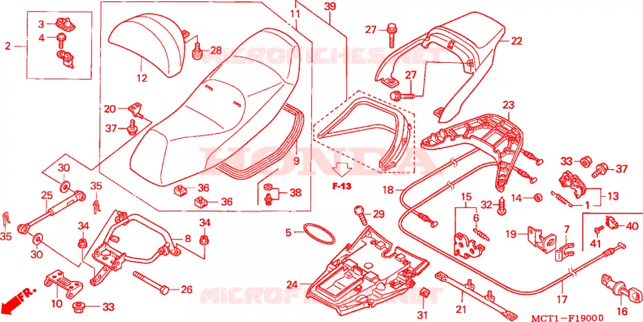 SELLE Honda SCOOTER 600 SILVERWING 2003  FJS600A3