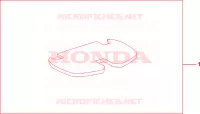 TAPIS DE TOP CASE pour Honda SILVER WING 600 de 2007