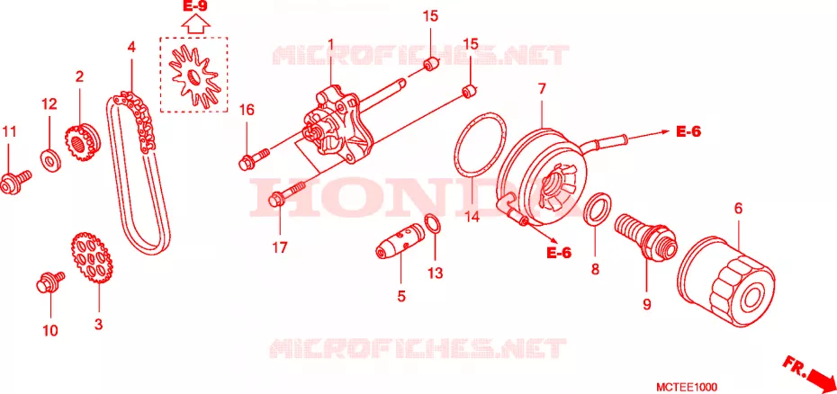 POMPE A HUILE Honda SCOOTER 600 SILVERWING 2007  FJS600D7