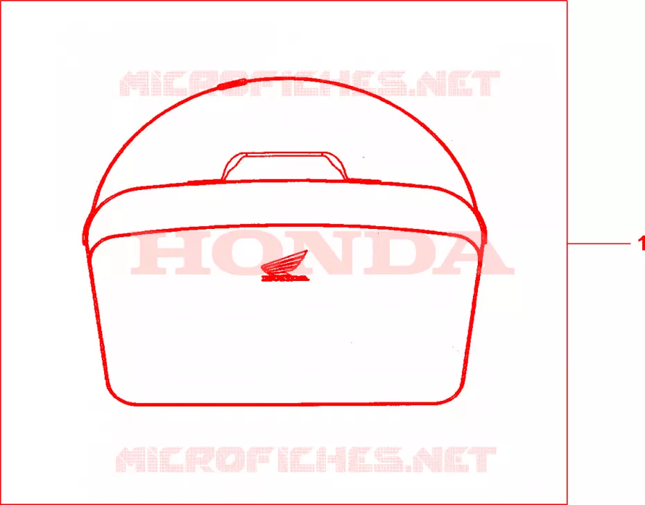 SAC INTERIEUR DE TOP CASE Honda SCOOTER 400 SILVERWING 2007  FJS400D7