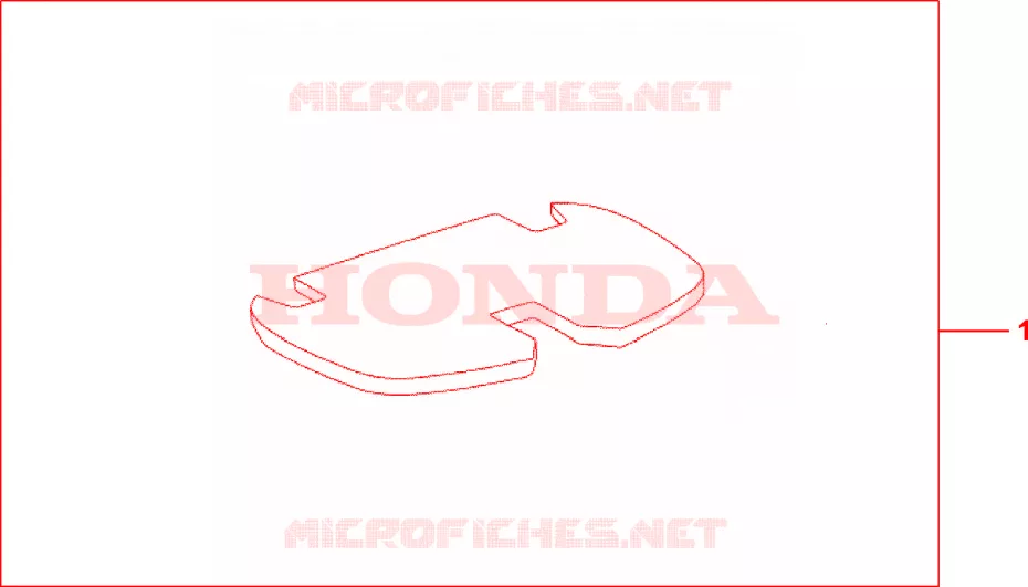 TAPIS DE TOP CASE Honda SCOOTER 400 SILVERWING 2007  FJS400D7