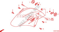 GARDE BOUE AVANT pour Honda VFR 800 VTEC ABS de 2008