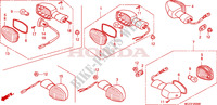 CLIGNOTANT (E/ED/EK/F/G/H/KO) pour Honda CB 900 F HORNET de 2007
