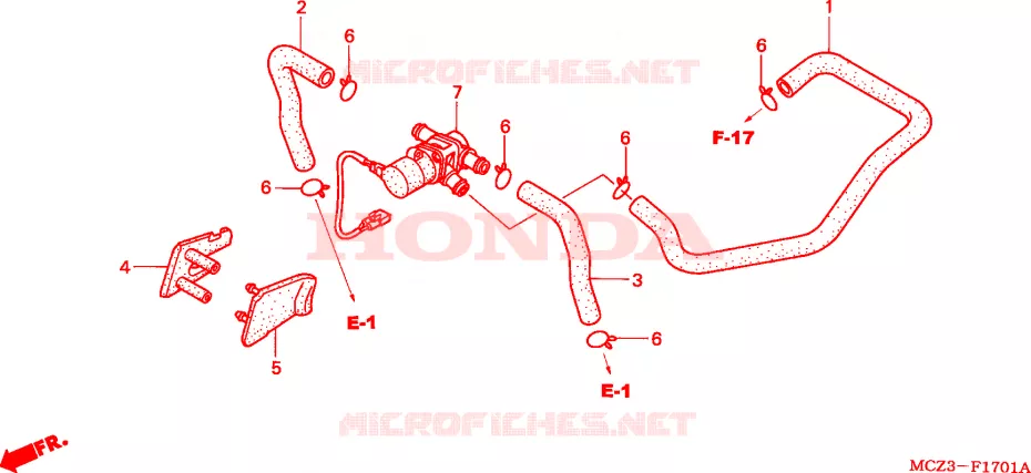 COMMANDE INJECTION D'AIR SOUPAPE Honda MOTO 900 HORNET 2007  CB900F5