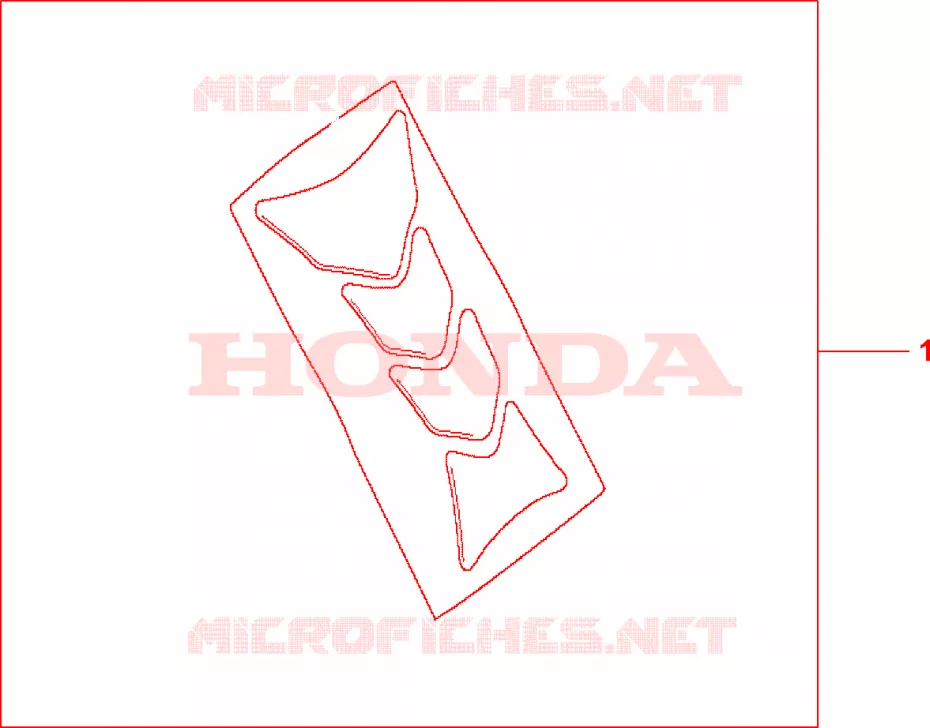 PROTECTION DE RESERVOIR HRC Honda MOTO 900 HORNET 2005  CB900F5