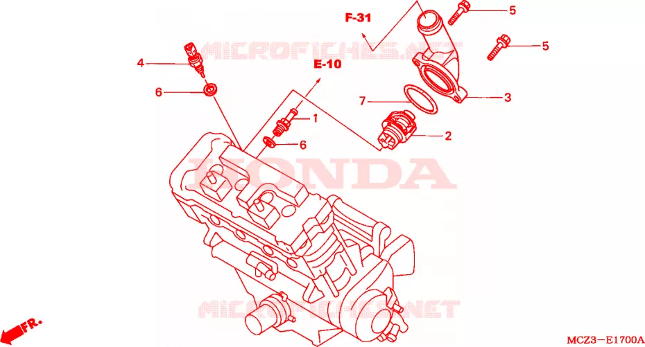 THERMOSTAT Honda MOTO 900 HORNET 2003  CB900F3