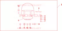 PARE BRISE pour Honda VTX 1300 S de 2007