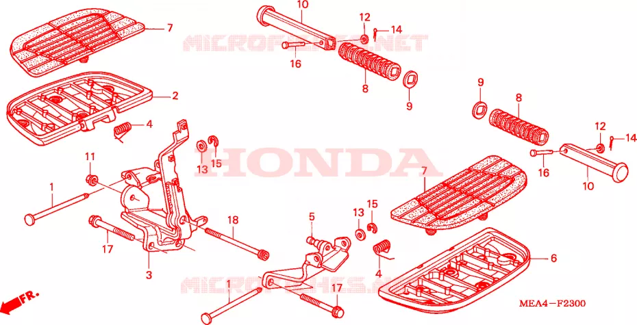 REPOSE PIED Honda MOTO 1300 VTX 2003  VTX1300S4