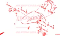 GARDE BOUE AVANT(FJS400D9/FJS400A) pour Honda SILVER WING 400 de 2013
