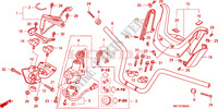 TUYAU DE GUIDON/REVETEMENT DE GUIDON(FJS400D8) pour Honda SILVER WING 400 de 2008