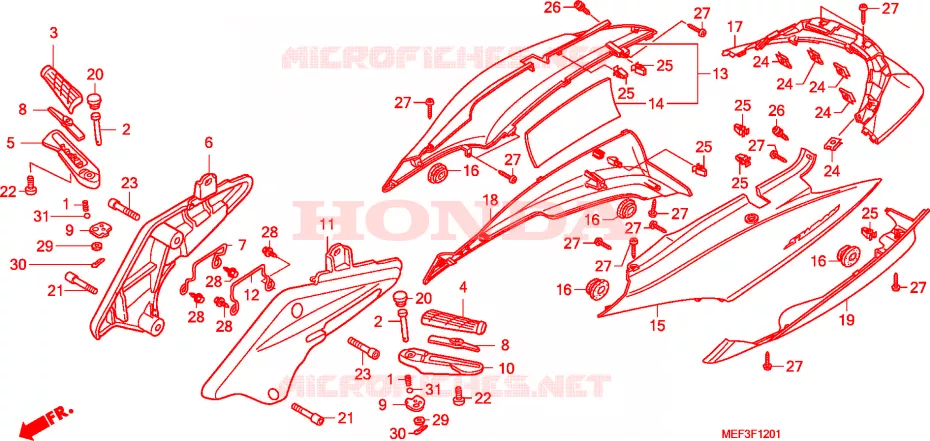 HOUSSE DE CARROSSERIE(FJS400D9/FJS400A) Honda SCOOTER 400 SILVERWING 2015  FJS400D9