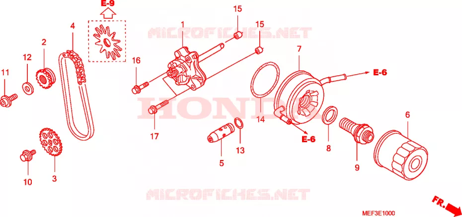 POMPE A HUILE Honda SCOOTER 400 SILVERWING 2011  FJS400D9