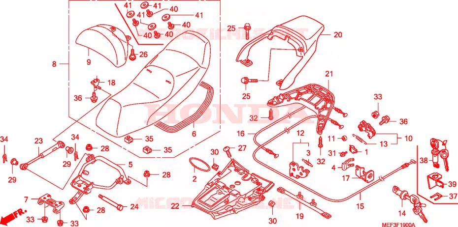 SELLE Honda SCOOTER 400 SILVERWING 2010  FJS400D9