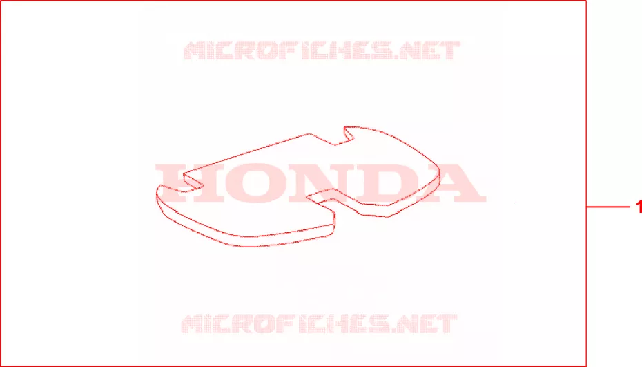 TAPIS DE TOP CASE Honda SCOOTER 400 SILVERWING 2008  FJS400D8