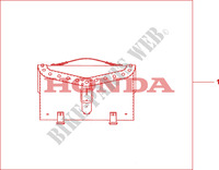 SACOCHE CUIR (STUDDED) pour Honda SHADOW VT 750 AERO de 2011