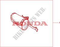 SACOCHE DE GUIDON CUIR (PLAIN) pour Honda SHADOW VT 750 AERO de 2010