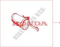 SACOCHE DE GUIDON CUIR (PLAIN) pour Honda SHADOW VT 750 ABS de 2008