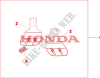 SACOCHE SOUPLE pour Honda SHADOW VT 750 AERO de 2011