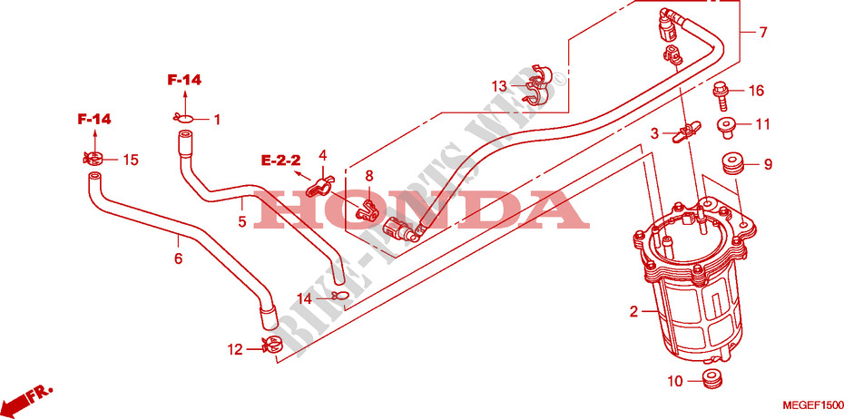 POMPE A ESSENCE pour Honda SHADOW VT 750 AERO de 2009