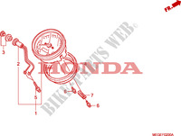 COMPTEUR pour Honda SHADOW VT 750 BLACK de 2011